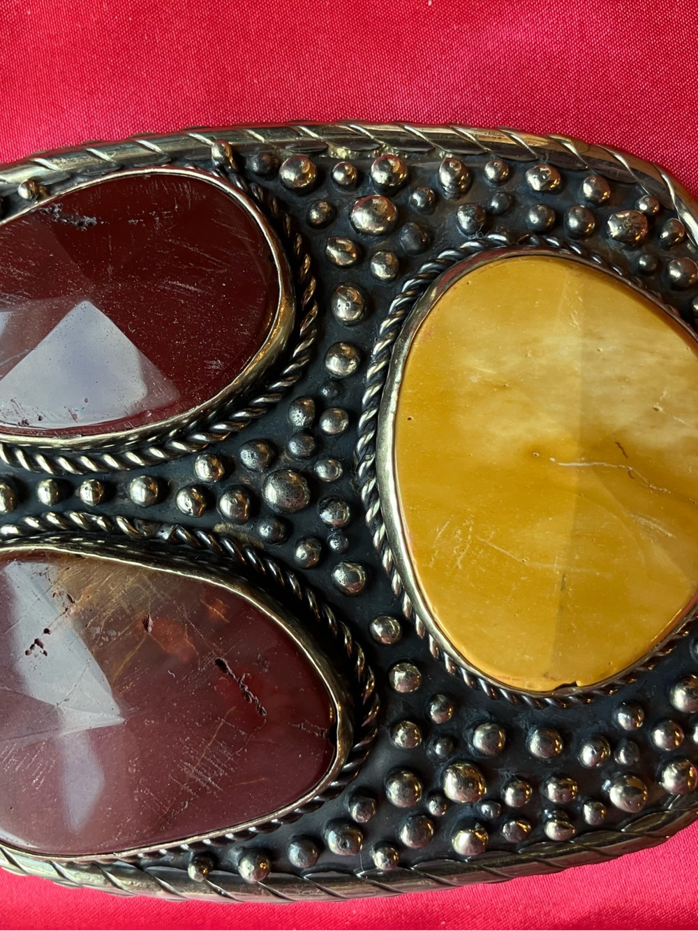 Paige Wallace Buckle 3 Large Jasper Stones